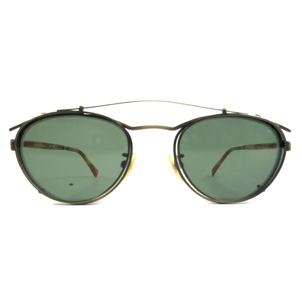 Vintage Oliver Peoples Eyeglasses Frames OP-6 AG/YBR Antique Gold 45-20-140